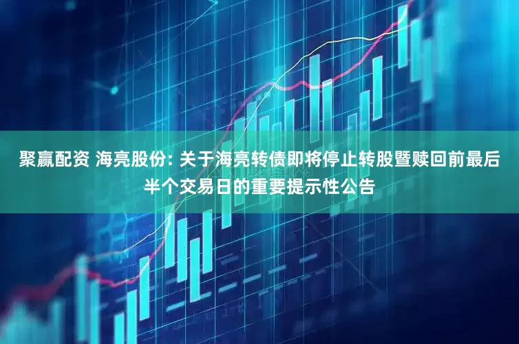 聚赢配资 海亮股份: 关于海亮转债即将停止转股暨赎回前最后半个交易日的重要提示性公告